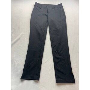 MICHAEL Michael Kors Dress Pants Womens Size 2 Black Trousers Slit Ankle Buttons